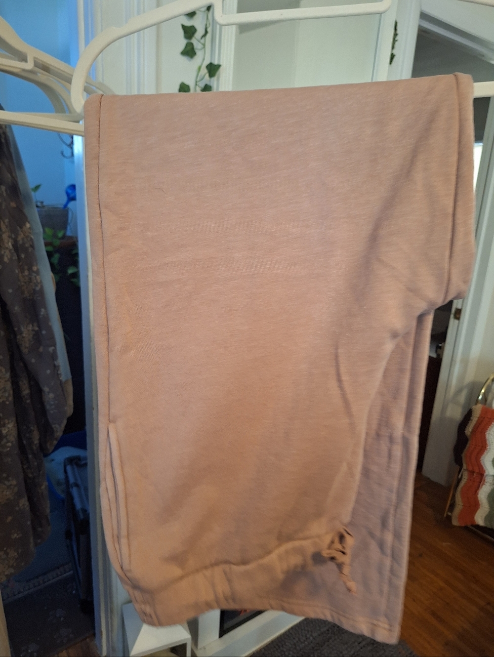 Wide Leg Fleece Jogger Pants